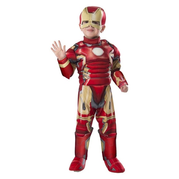 Rubie's Other - Iron Man Deluxe Muscle Chest Toddler Costume 3T-4T